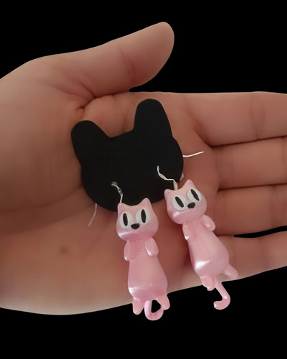 Aros Aretes Pendientes De Gato Gatito Colgantes Petlovers 13