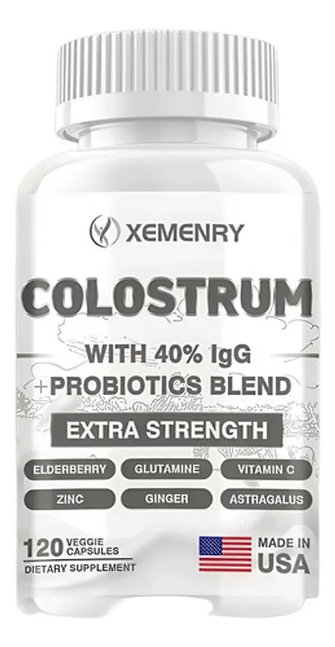 Calostro Bovino Colostrum 40%Igg Y Probióticos 120 Cápsulas
