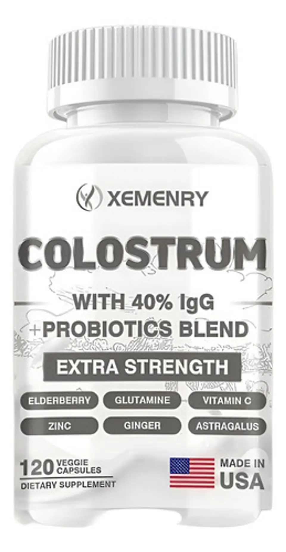 Calostro Bovino Colostrum 40%Igg Y Probióticos 120 Cápsulas 1