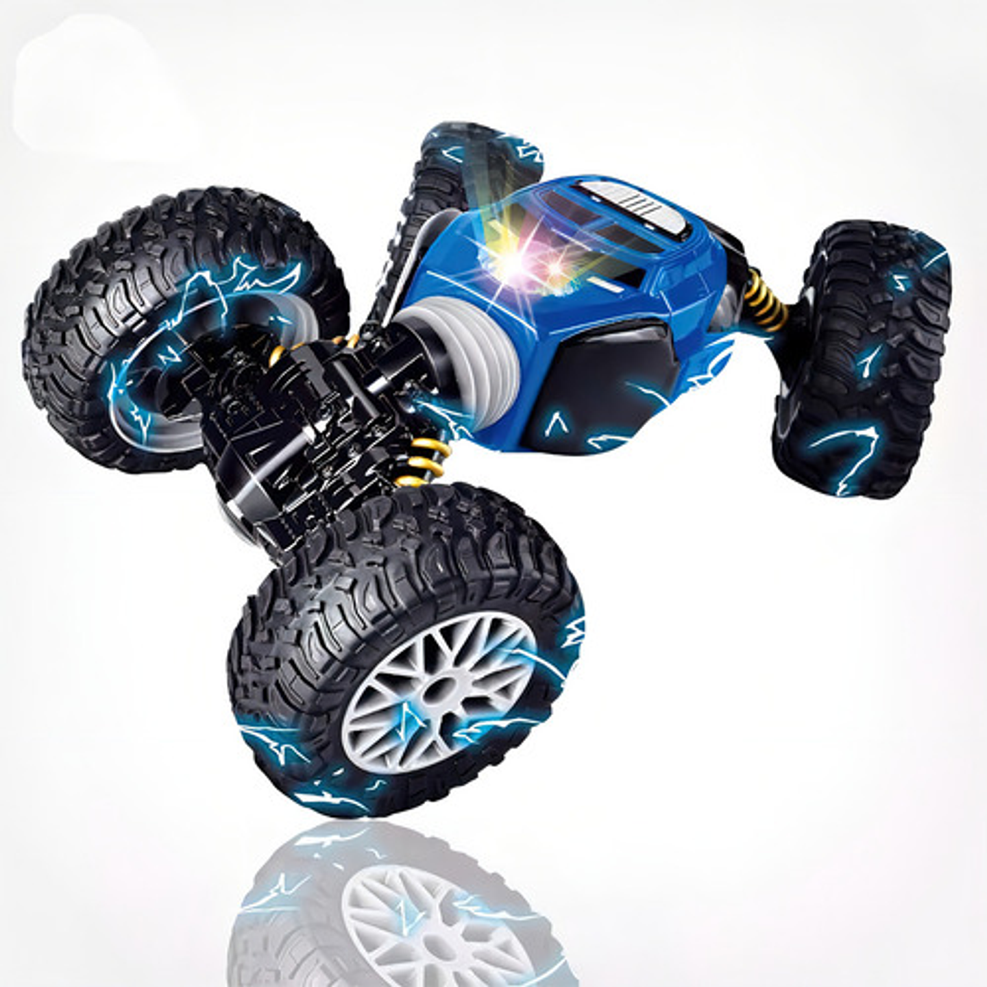 Auto Todo Terreno Rc 4x4 Hipac Jjrc Q70 Rc Azul 25km/h Batería 1:16 3