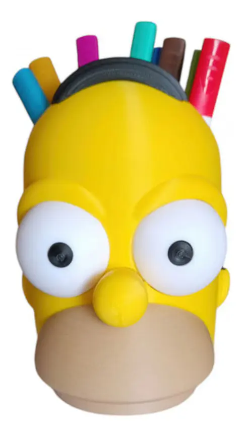 Organizador De Lápices, Plumones Diseño De Homero Simpson