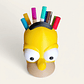 Organizador De Lápices, Plumones Diseño De Homero Simpson - Miniatura 3