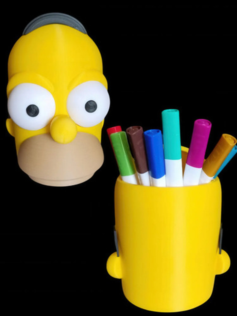 Organizador De Lápices, Plumones Diseño De Homero Simpson 9