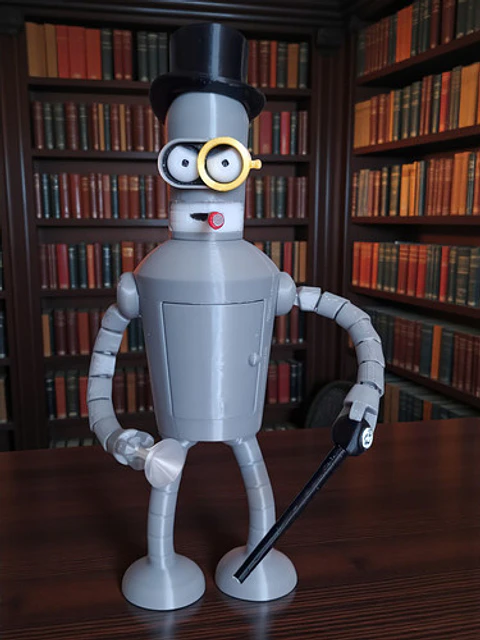 Futurama Bender Figura 3d 20cms Articulado