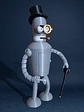 Futurama Bender Figura 3d 20cms Articulado - Miniatura 5
