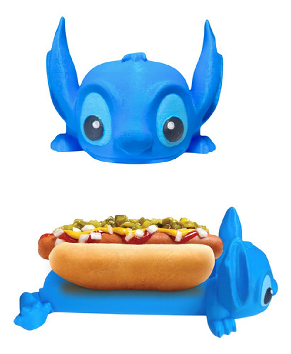 Porta Completo Hotdog Diseño Stitch & Ángel Disney X1 Unidad 4