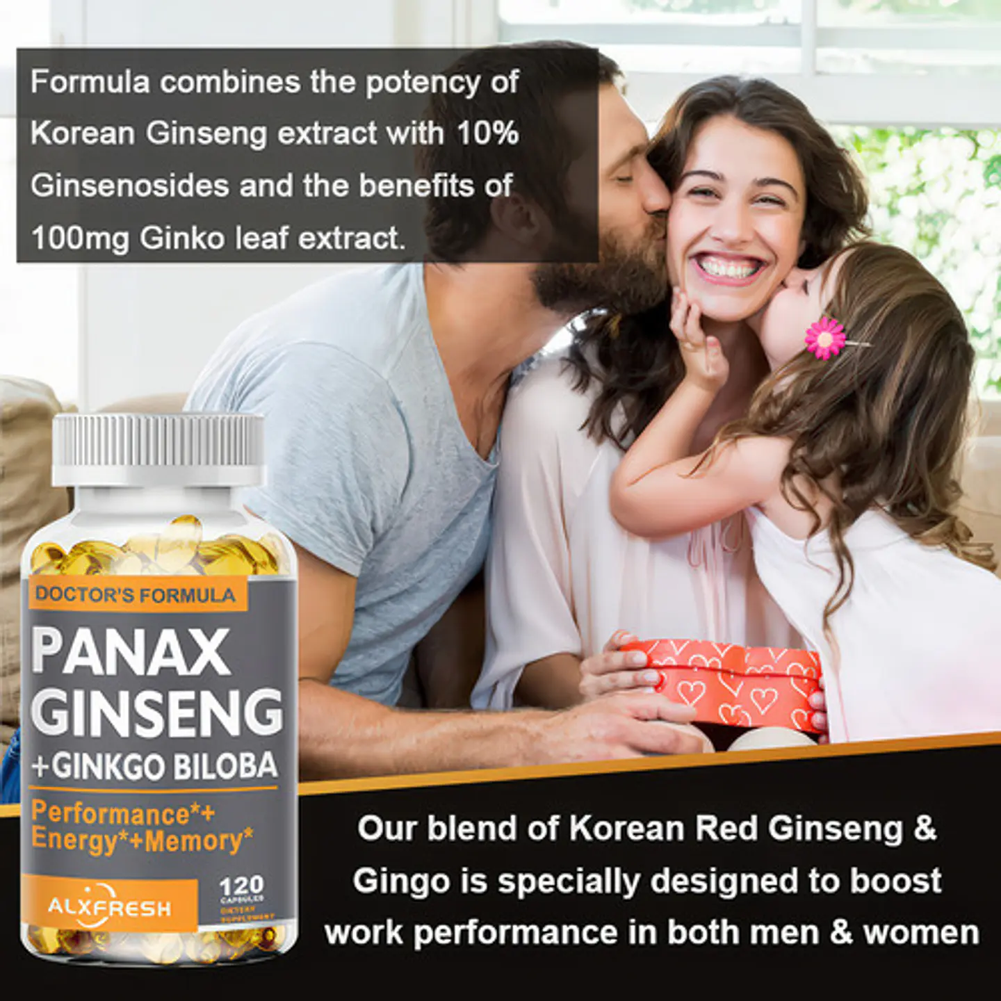 Panax Ginseng Ginkgo Biloba Ashwagandha Concentradas 120 Cáp 7