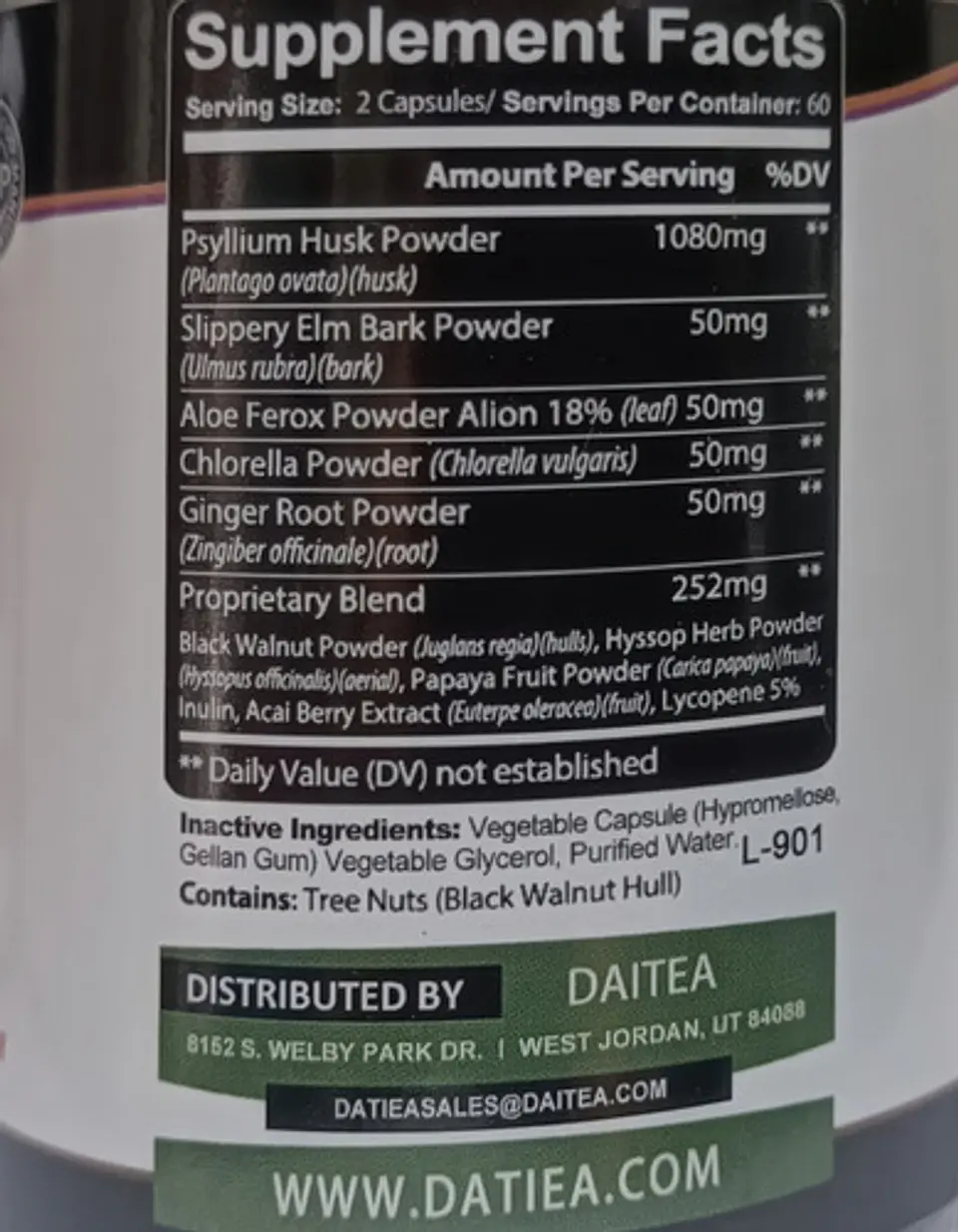 Psyllium Husk Enzimas Digestivas Control De Peso 120 Cáp 2