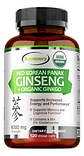 Ginseng Rojo Coreano +ginkgo Orgánico 120 Cápsulas, Memoria - Miniatura 1