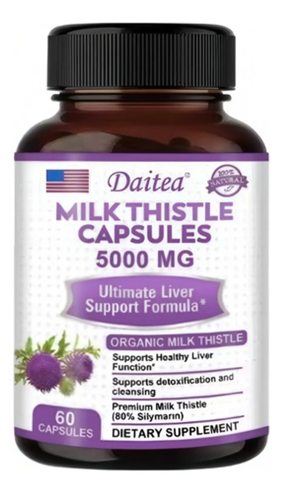 Cardo Mariano Orgánico Milk Thistle Complex 60 Cápsulas 1