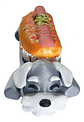 Porta Completo Hotdog Diseño Schnauzer Tamaño L ( 1 Unidad) - Miniatura 3