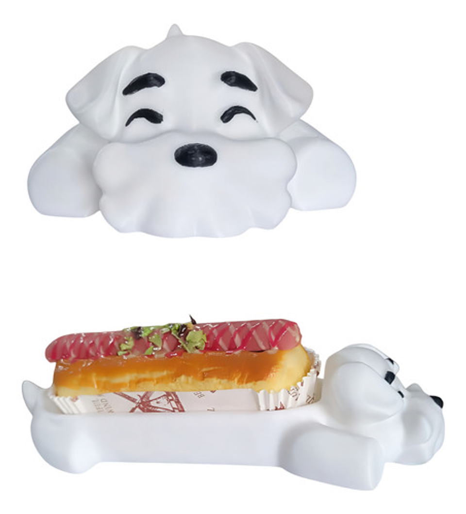 Porta Completo Hotdog Diseño Schnauzer Tamaño L ( 1 Unidad) 5