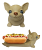 Porta Completos Perro Salchicha Hot Dog (1 Unidad) Variedad - Miniatura 1