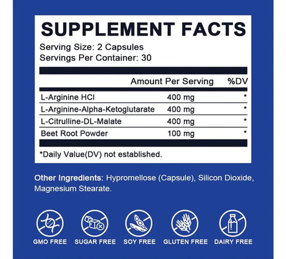 L-arginina Alliwise Cápsulas Para Energía Cardiovascular 2