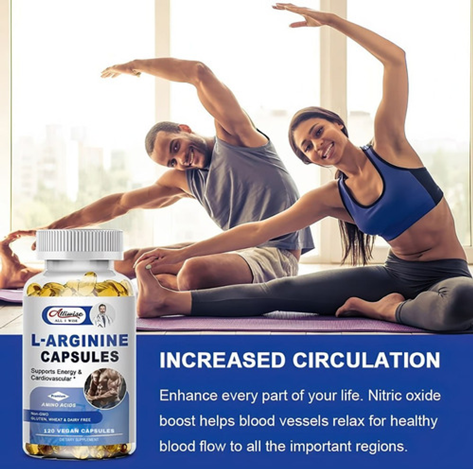 L-arginina Alliwise Cápsulas Para Energía Cardiovascular 5