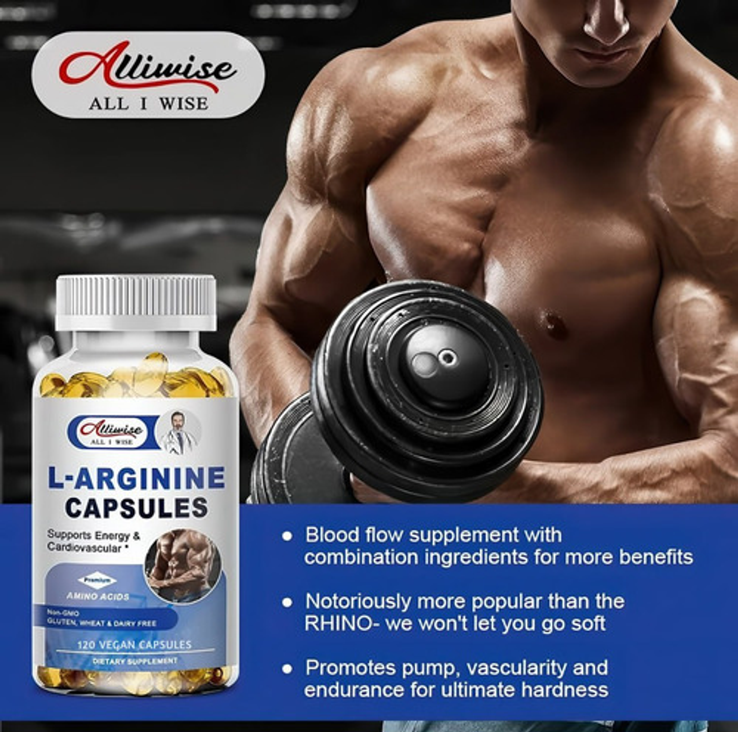 L-arginina Alliwise Cápsulas Para Energía Cardiovascular 7
