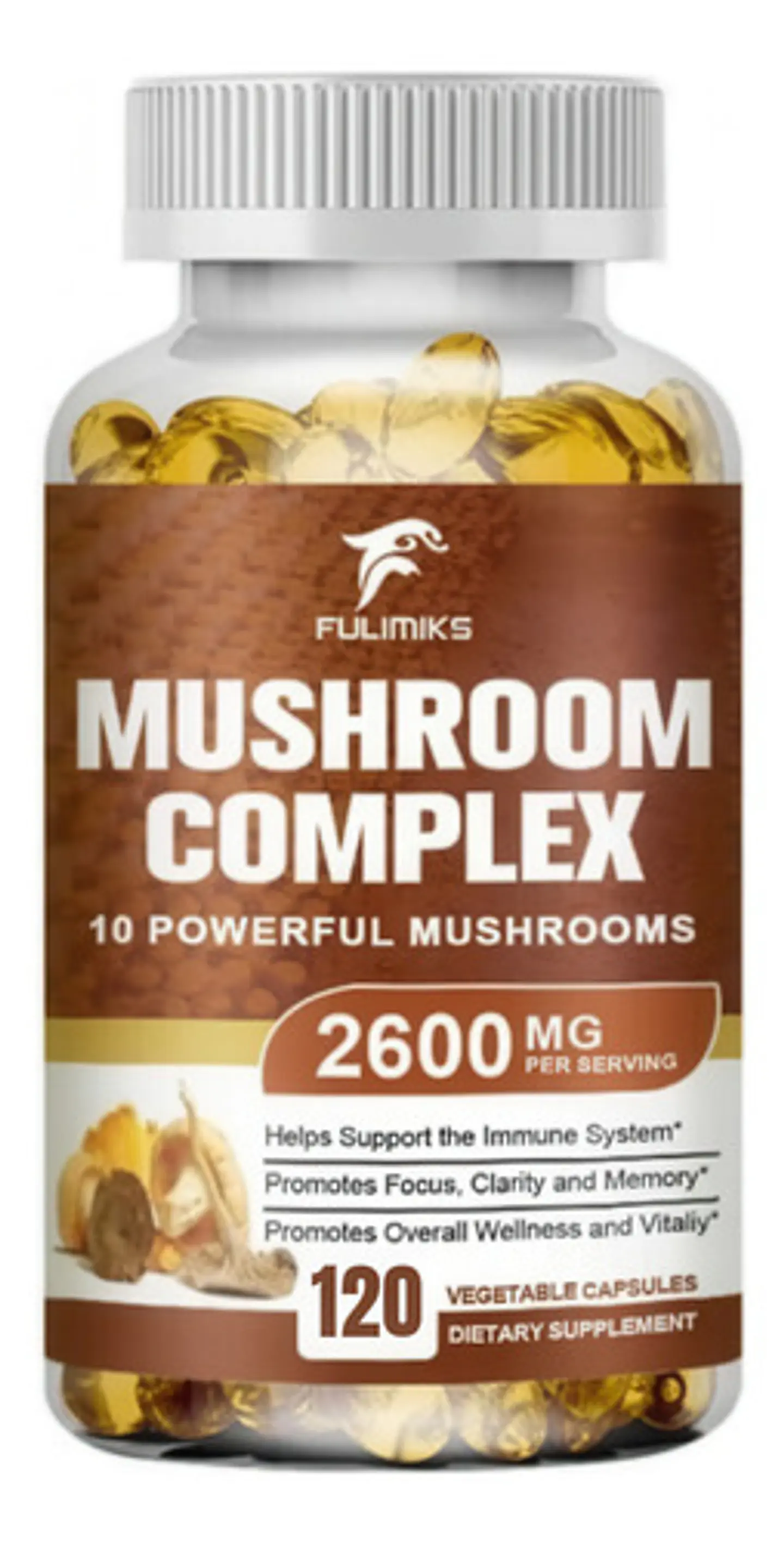 Melena De León Mushroom Complex Softgels 120 Unidades 1
