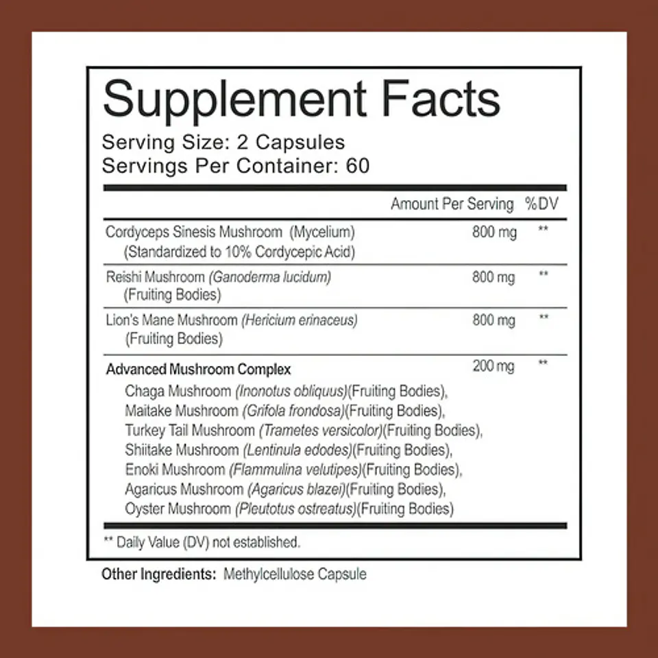 Melena De León Mushroom Complex Softgels 120 Unidades 2