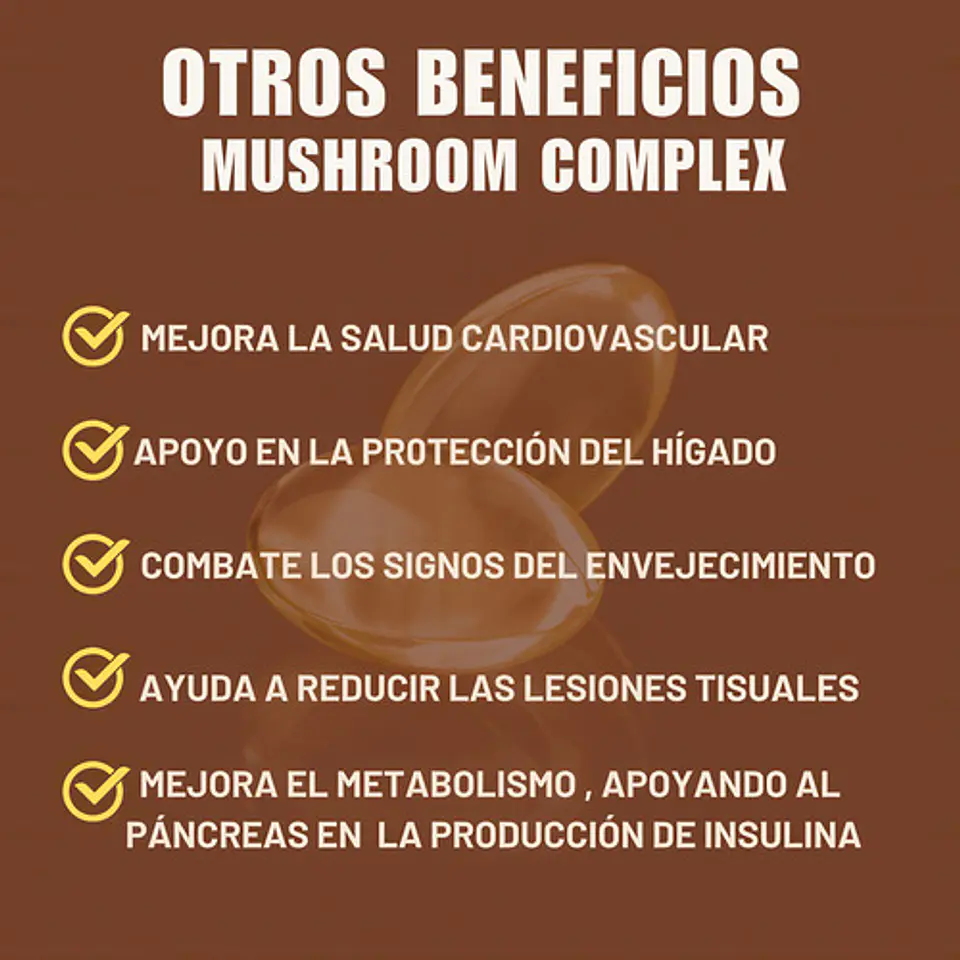 Melena De León Mushroom Complex Softgels 120 Unidades 5