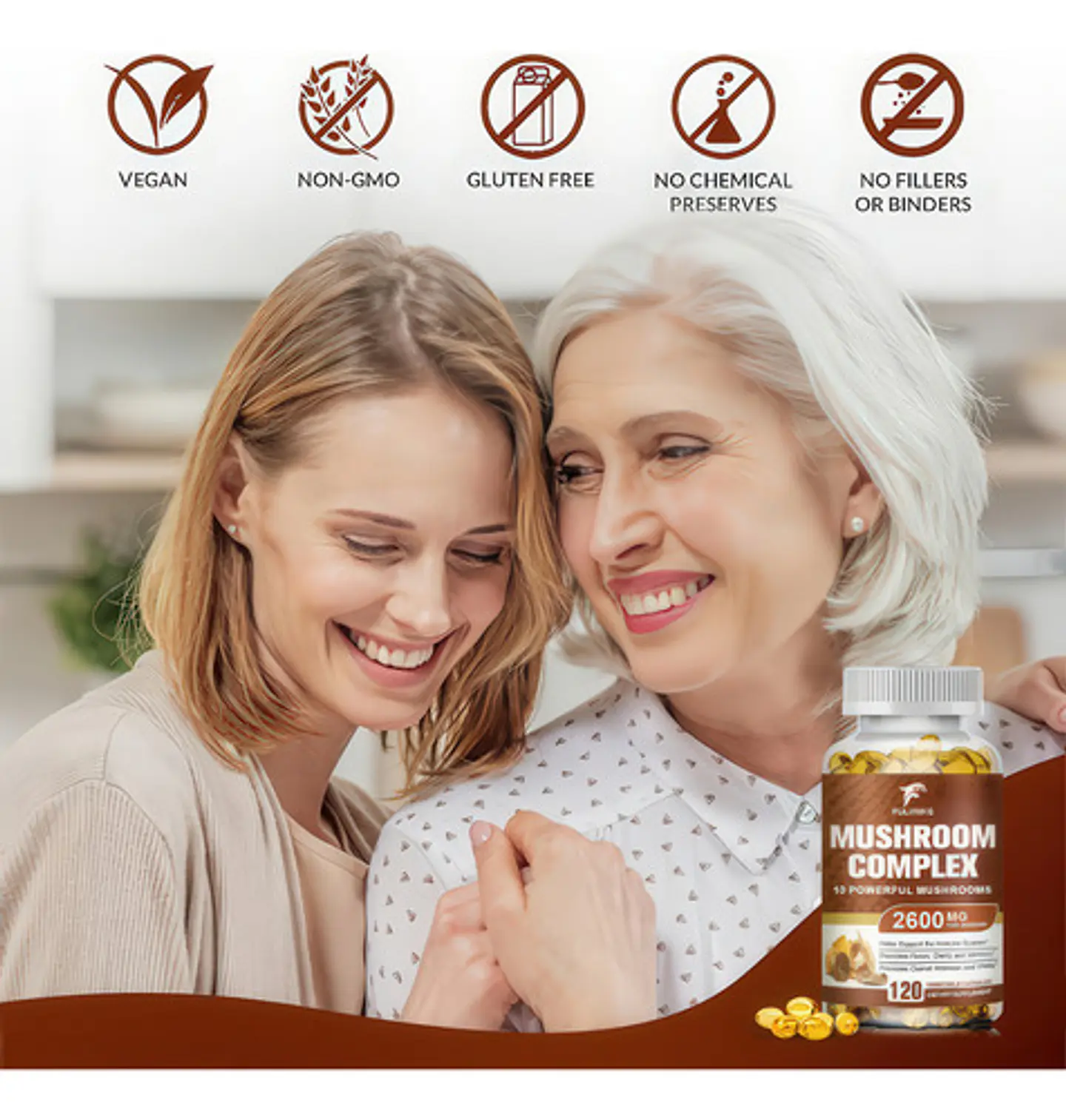 Melena De León Mushroom Complex Softgels 120 Unidades 6