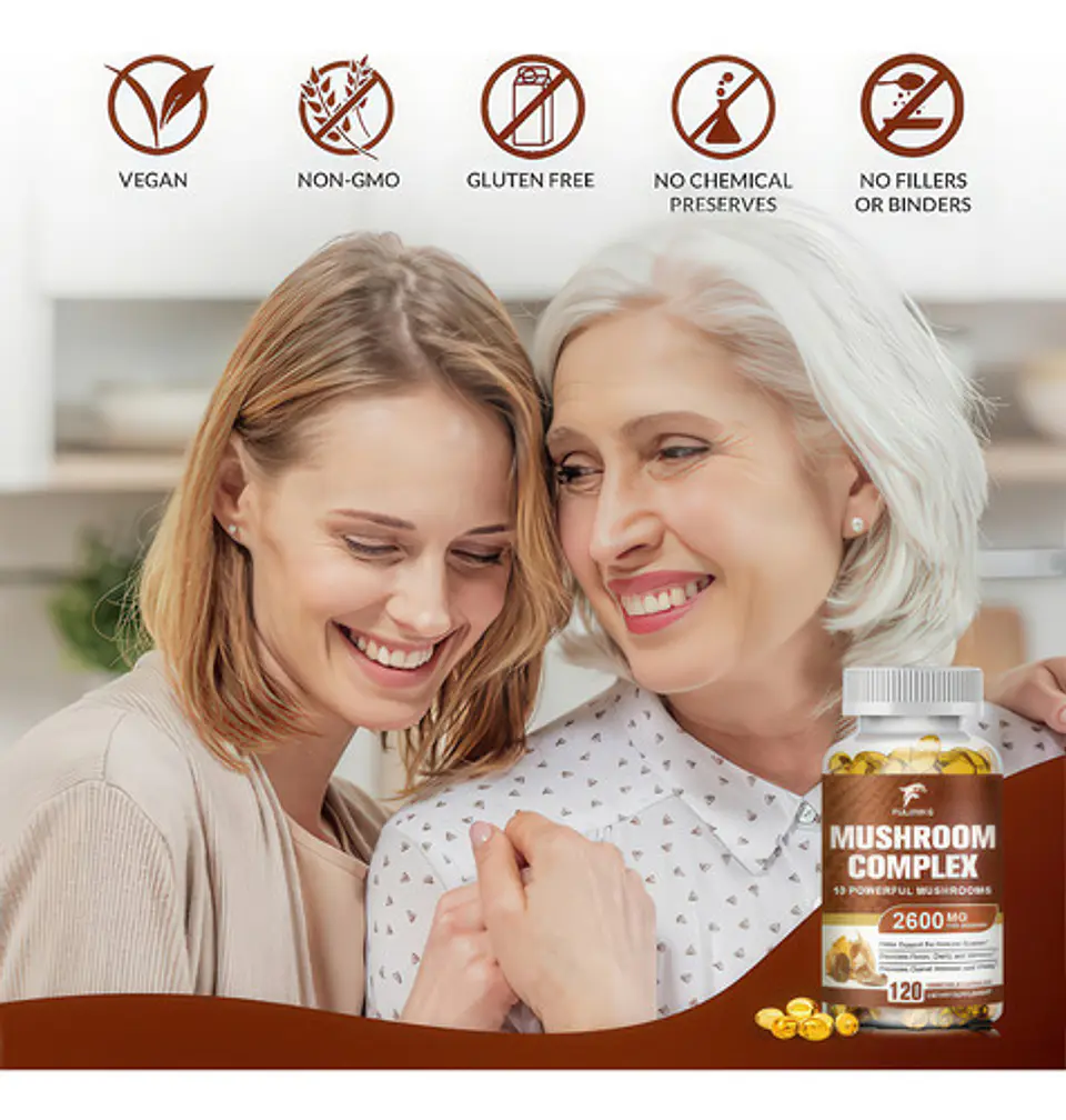 Melena De León Mushroom Complex Softgels 120 Unidades 6