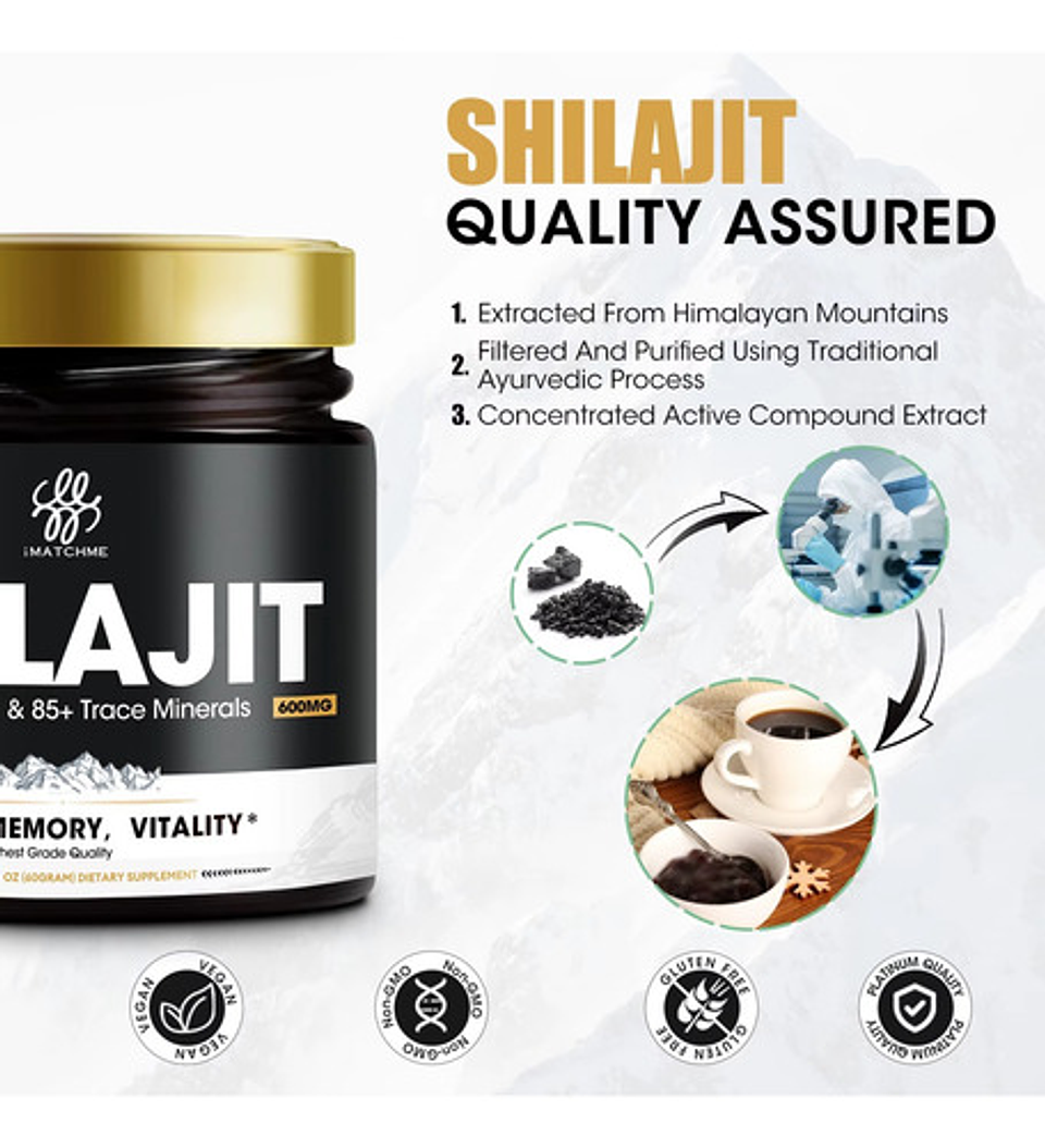 Imatchme Shilajit Natural Pasta 60g Pote Original 6