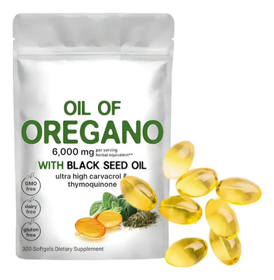 Aceite De Orégano 6000 Mg 300 Cápsulas Blandas 1