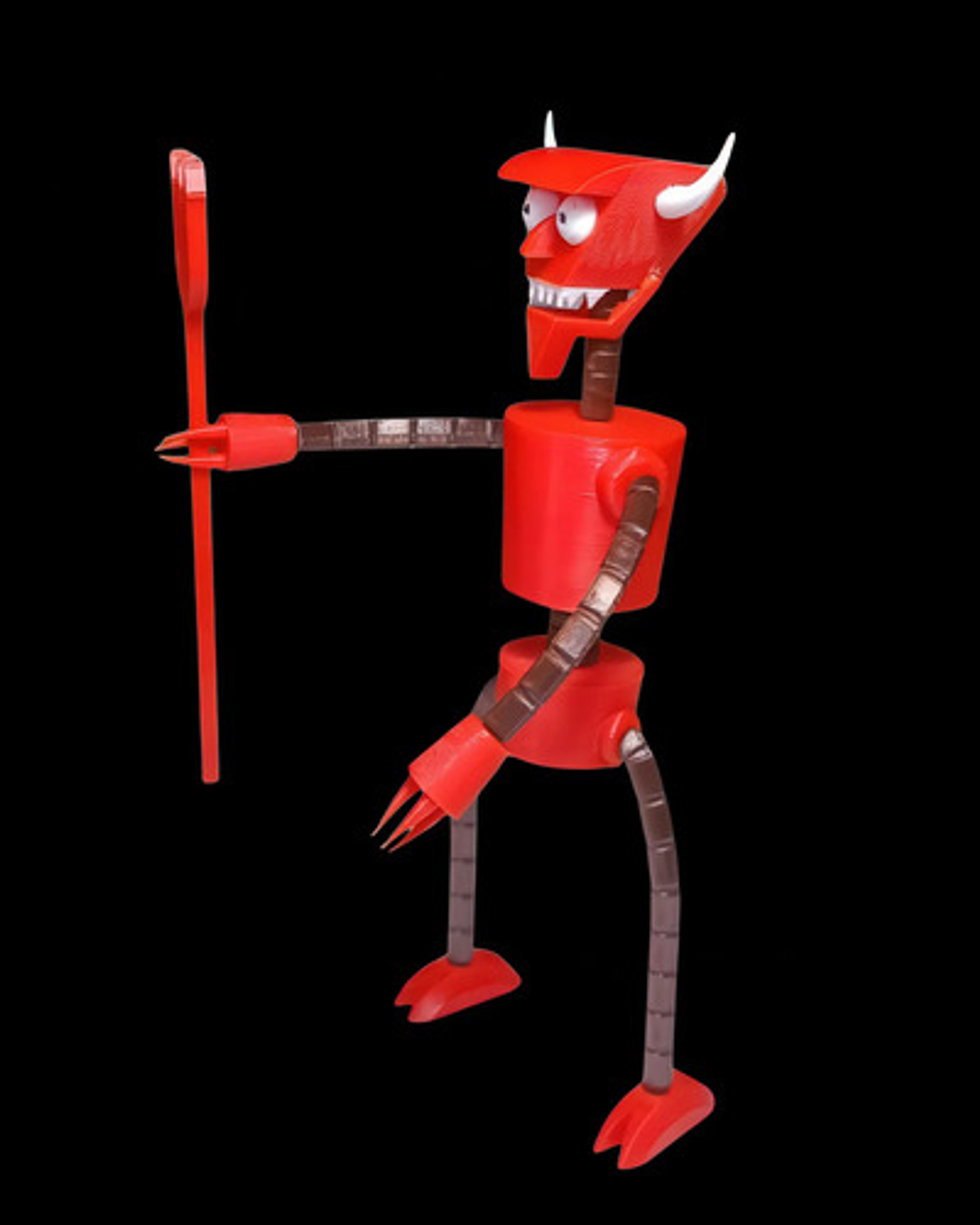 Figura De Diablo Robot Futurama 17cms Articulada 4