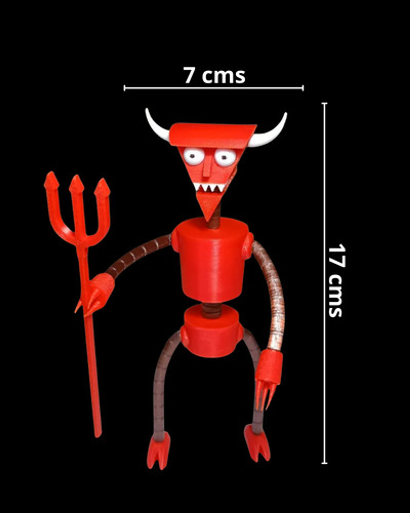 Figura De Diablo Robot Futurama 17cms Articulada 5