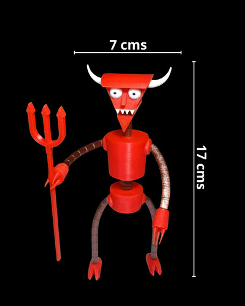 Figura De Diablo Robot Futurama 17cms Articulada 5