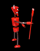 Figura De Diablo Robot Futurama 17cms Articulada - Miniatura 8