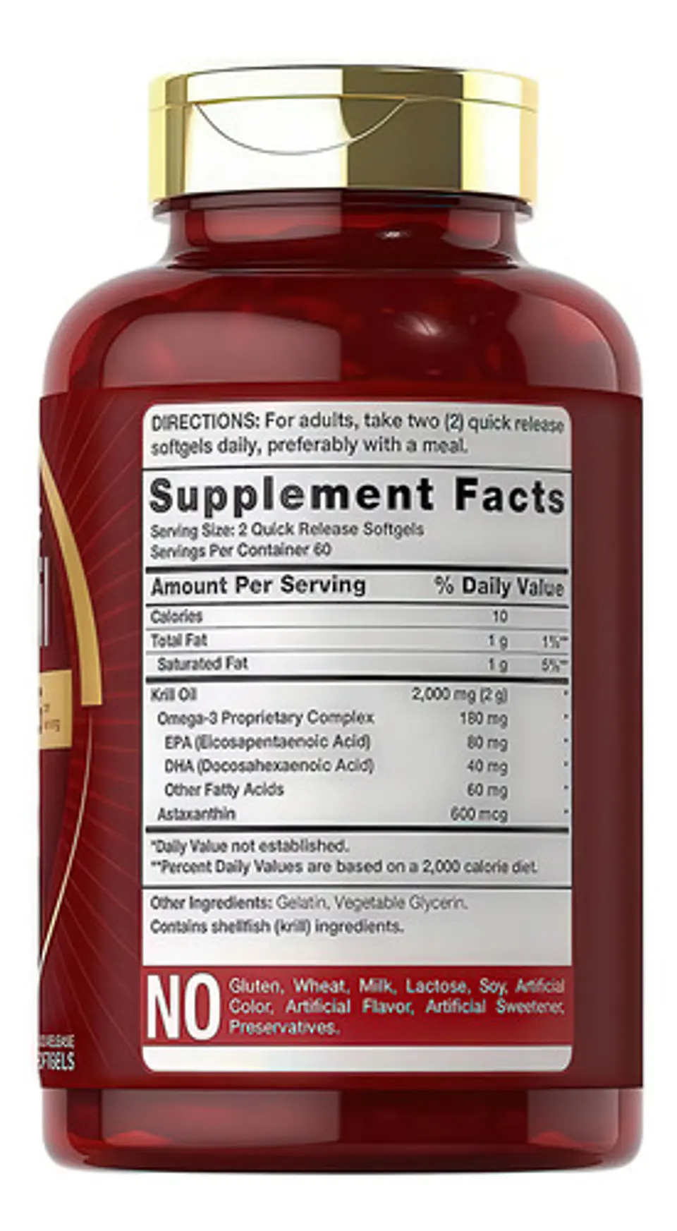 Astaxantina Krill Oil 2000 Mg Omega 3 Softgel 120 Cápsulas 2