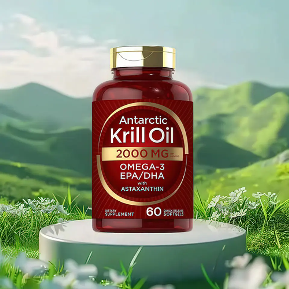 Astaxantina Krill Oil 2000 Mg Omega 3 Softgel 120 Cápsulas 6