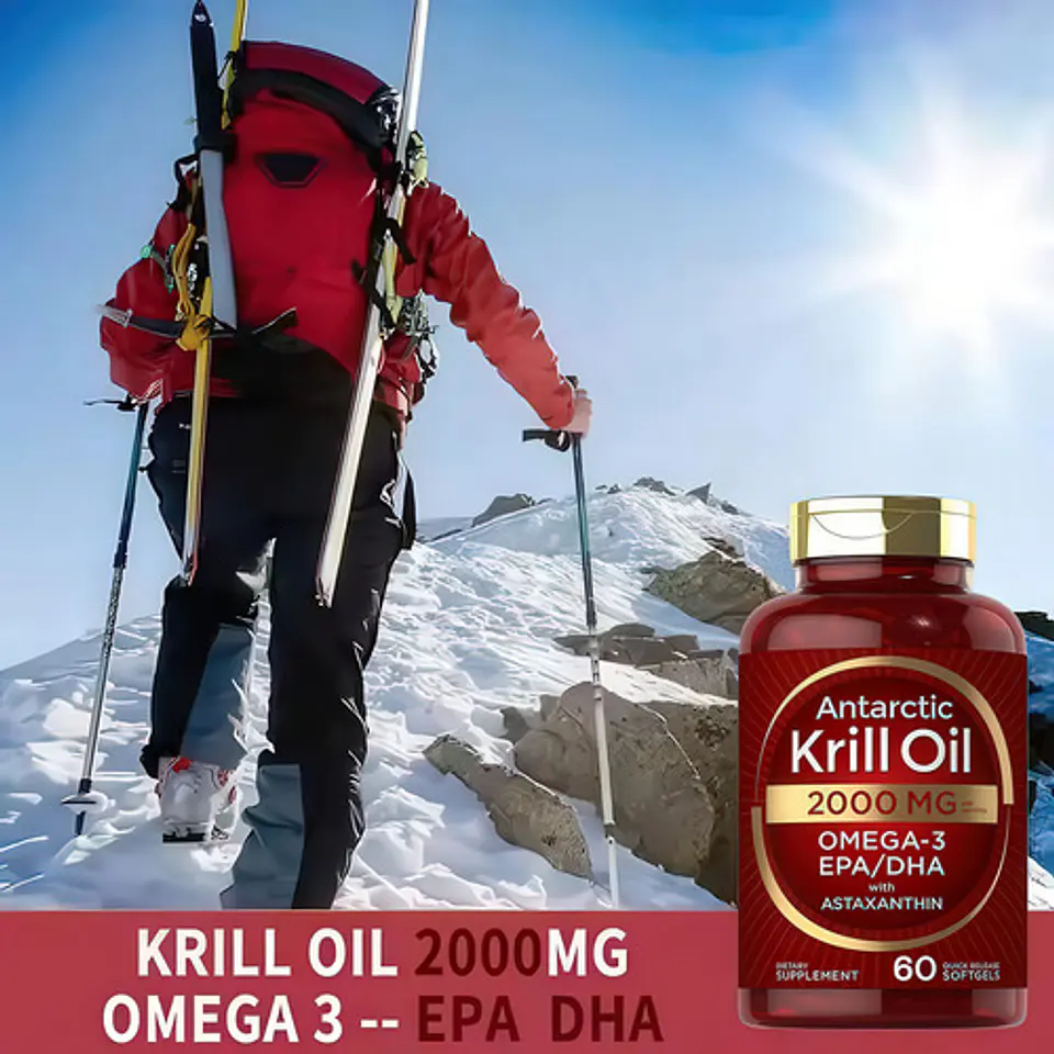 Astaxantina Krill Oil 2000 Mg Omega 3 Softgel 120 Cápsulas 7