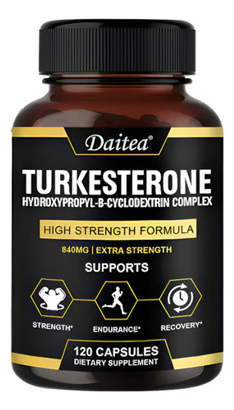 Turkesterone 840Mg Potenciador Muscular De 120 Cápsulas Sabor Sin Sabor