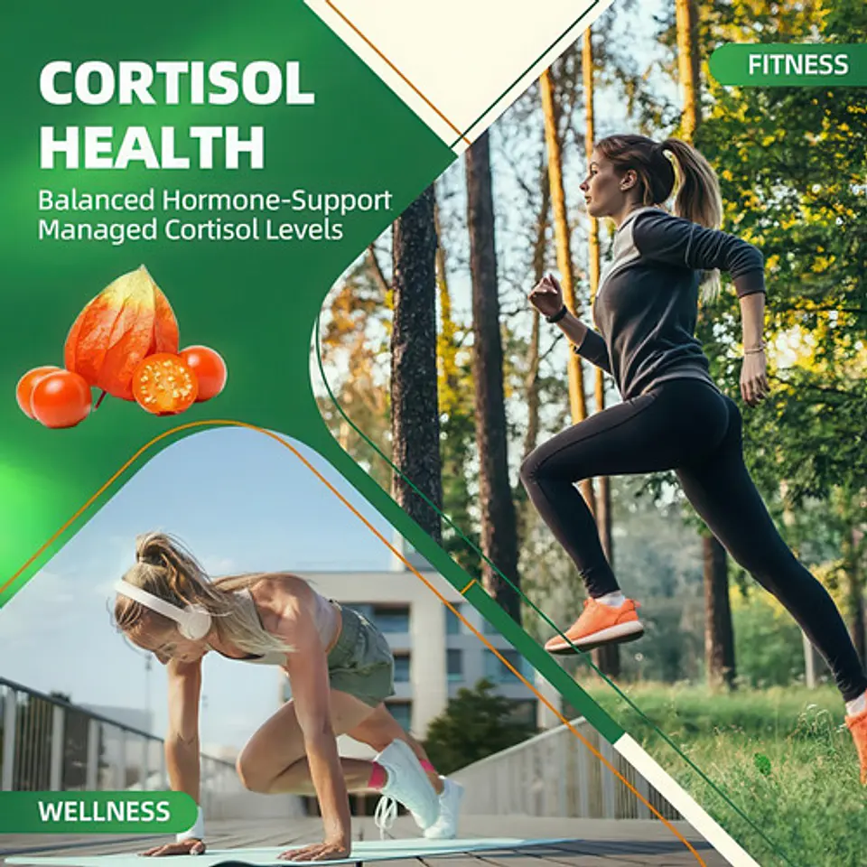 Suplemento Control Cortisol Ashwagandha Radiola Magnesio D3 5