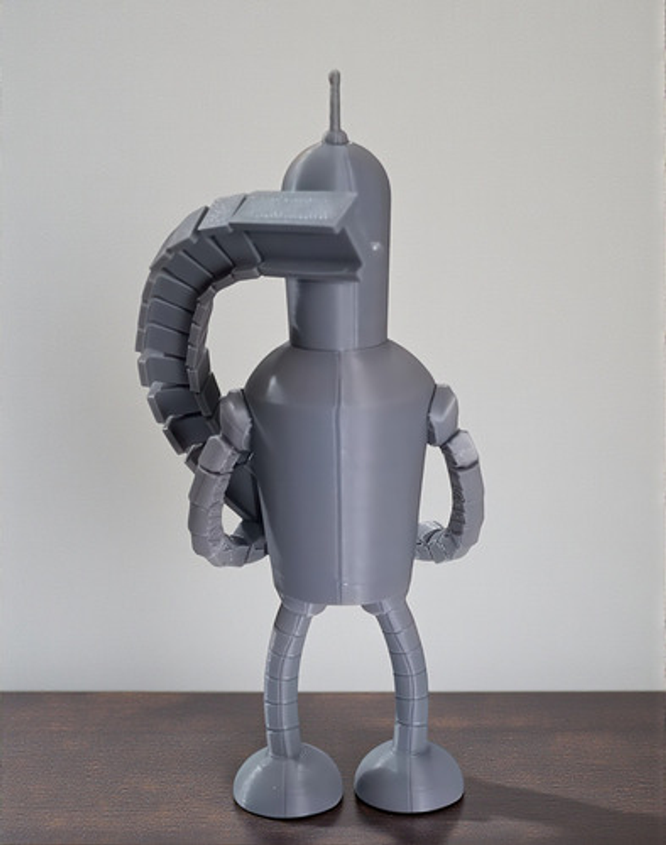 Futurama Bender Figura 3d 20cms Articulado 4