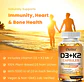 Vitamina D3 Daitea 120Caps. 5000 Ui+ Vitak2 Sist.Inmune,Óseo Sabor Sin Sabor - Miniatura 8
