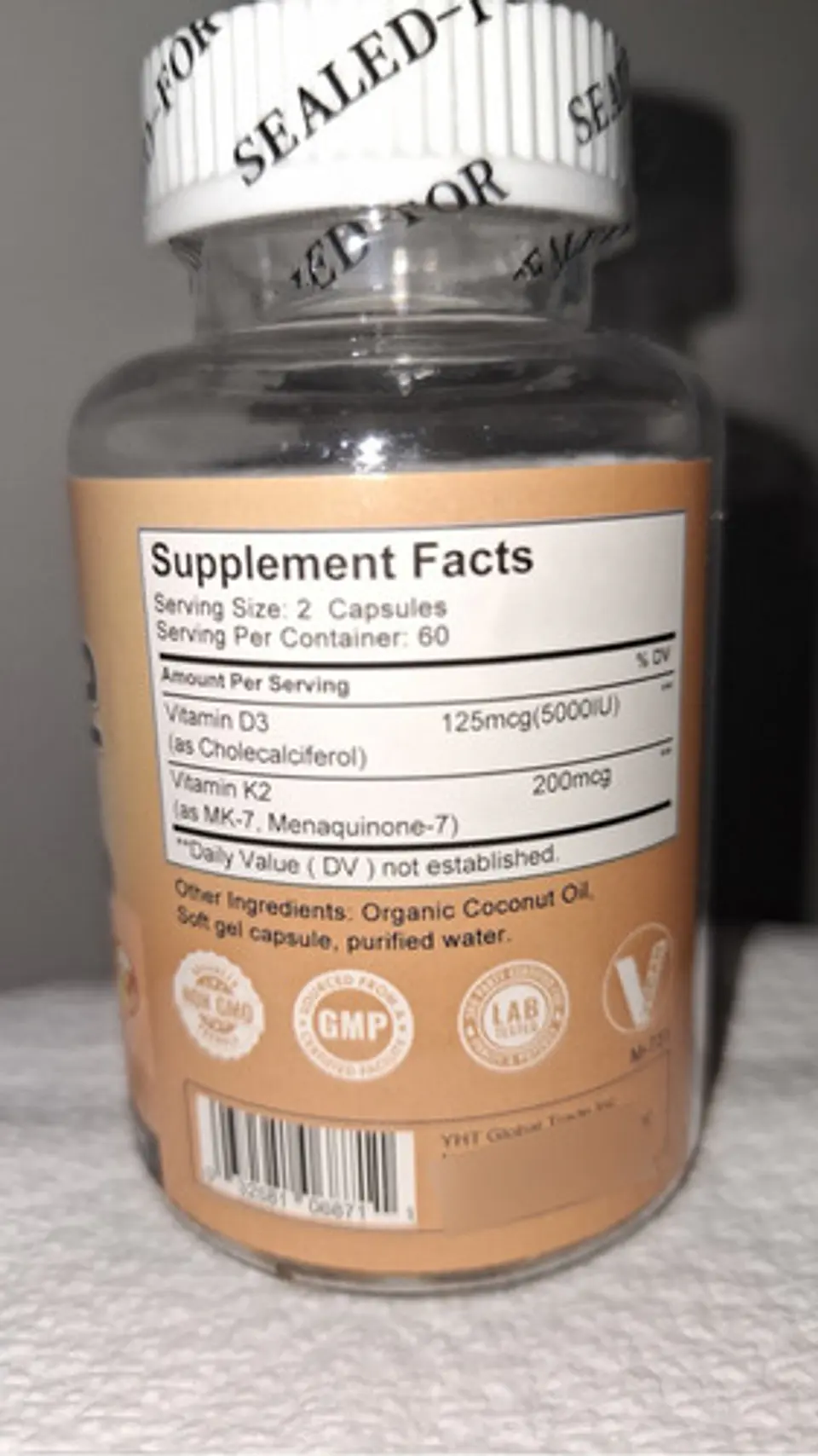 Vitamina D3 Daitea 120Caps. 5000 Ui+ Vitak2 Sist.Inmune,Óseo Sabor Sin Sabor 10