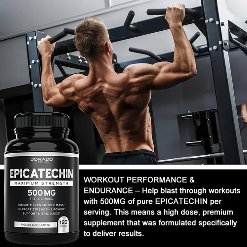 Extracto De Epicatequina 500mg Músculo Magro Antioxidante 5