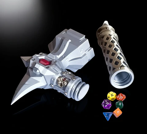 Martillo Contenedor De Dados Para Cosplay Impreso En 3d