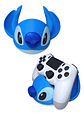 Soporte Para Control Gamer Diseño Stitch De Disney - Miniatura 1