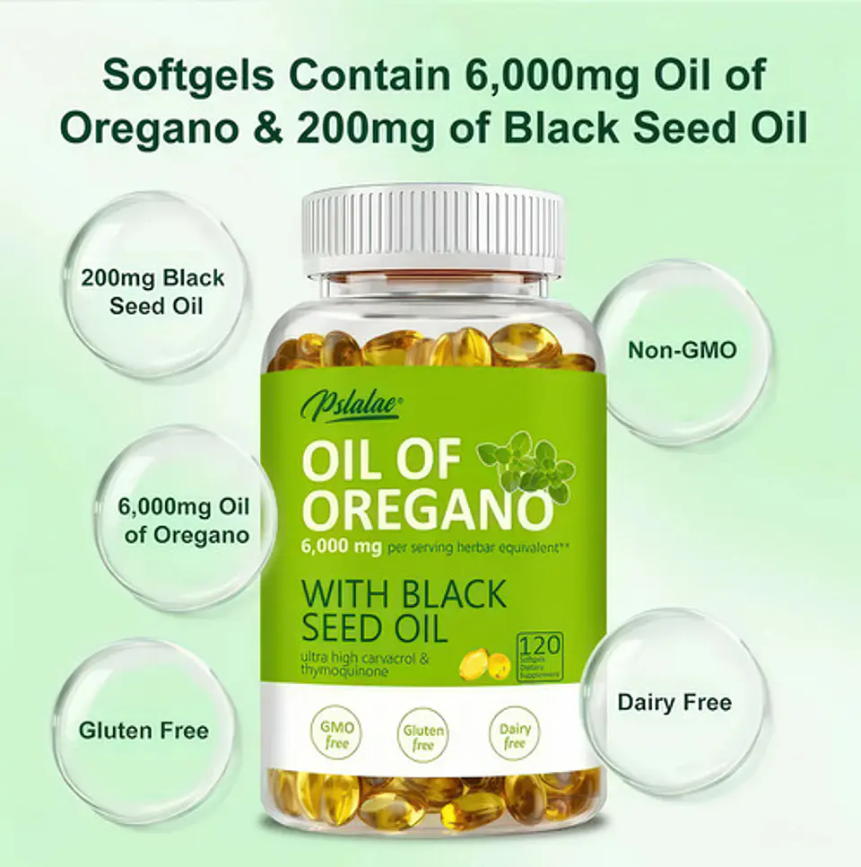 Aceite De Oregano Con Carvacrol Potenciado 6000 Mg 120 Caps 3