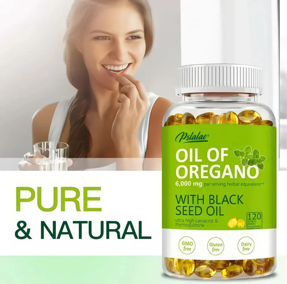 Aceite De Oregano Con Carvacrol Potenciado 6000 Mg 120 Caps 5