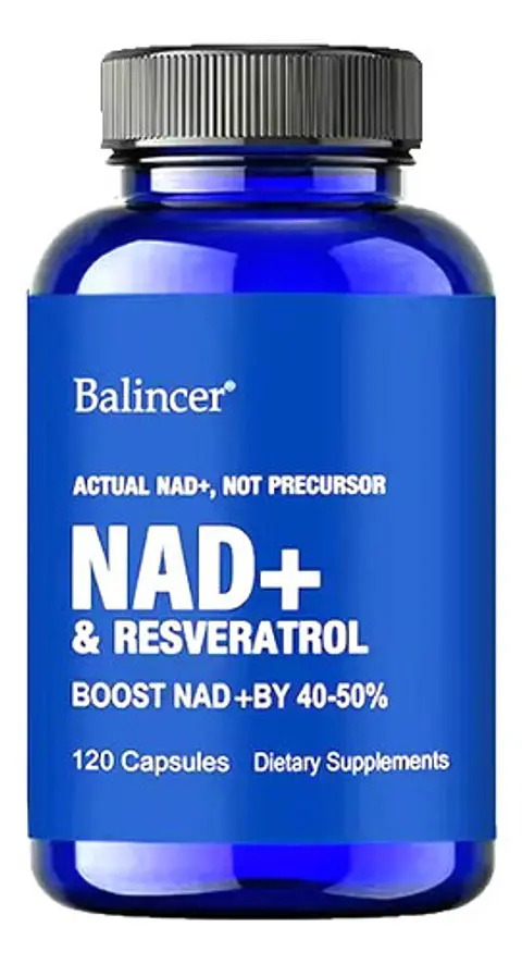 NAD+ Resveratrol Balincer 120 Capsulas sin Sabor