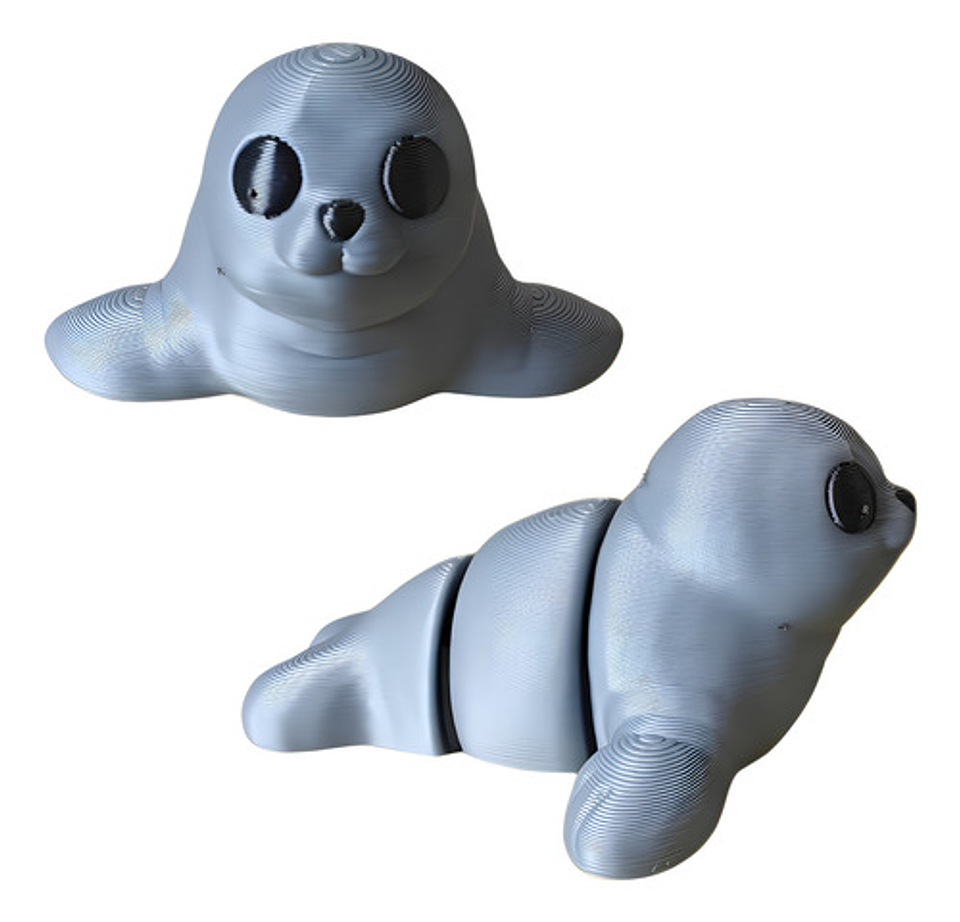 Juguete Mini Foca Articulada De Juguete 3d Plástico Unidad 1
