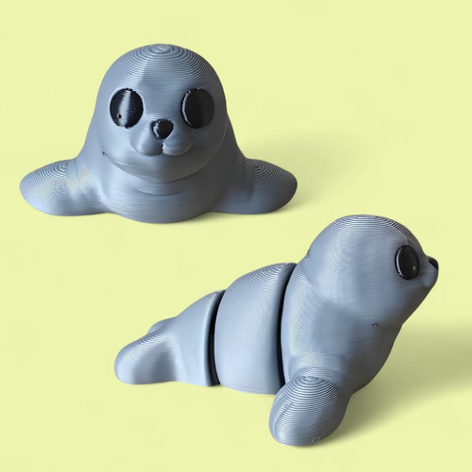 Juguete Mini Foca Articulada De Juguete 3d Plástico Unidad 4
