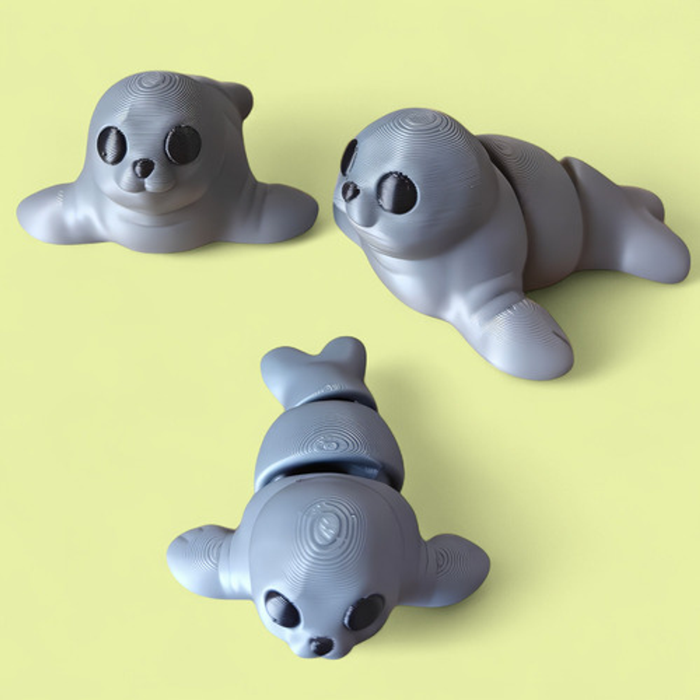 Juguete Mini Foca Articulada De Juguete 3d Plástico Unidad 6