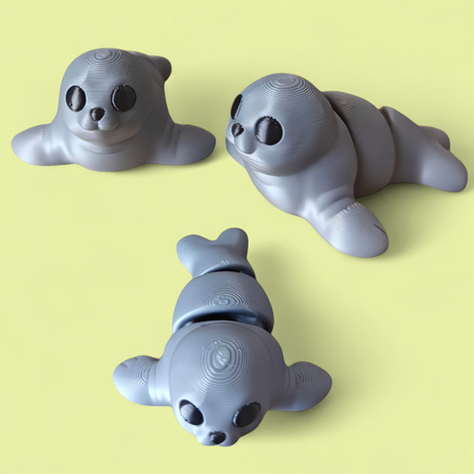 Juguete Mini Foca Articulada De Juguete 3d Plástico Unidad 6