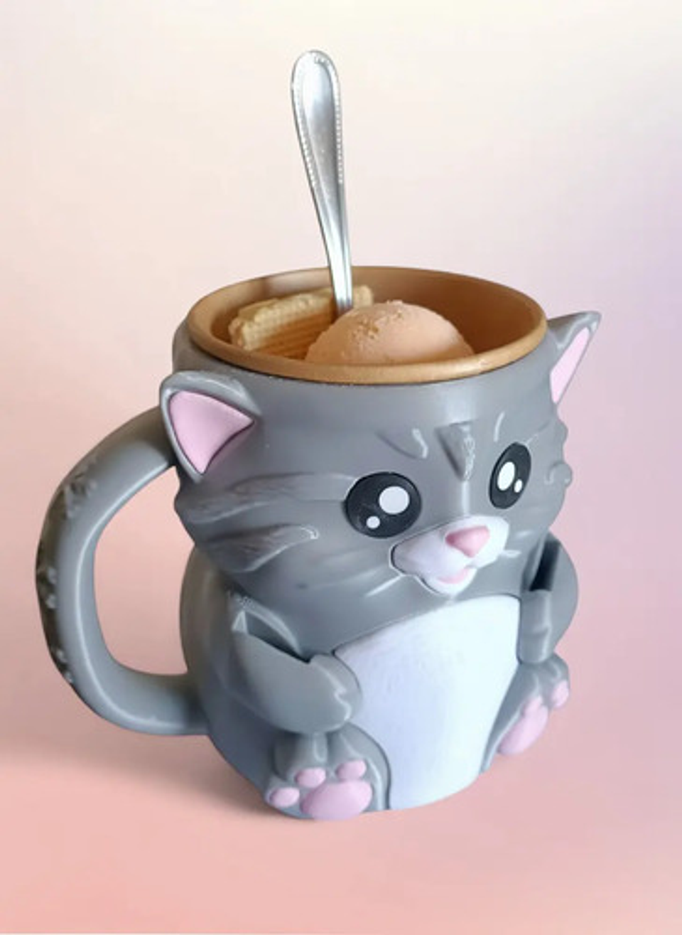 Soporte Para Pote De Helado Con Diseños Impreso En 3d 3